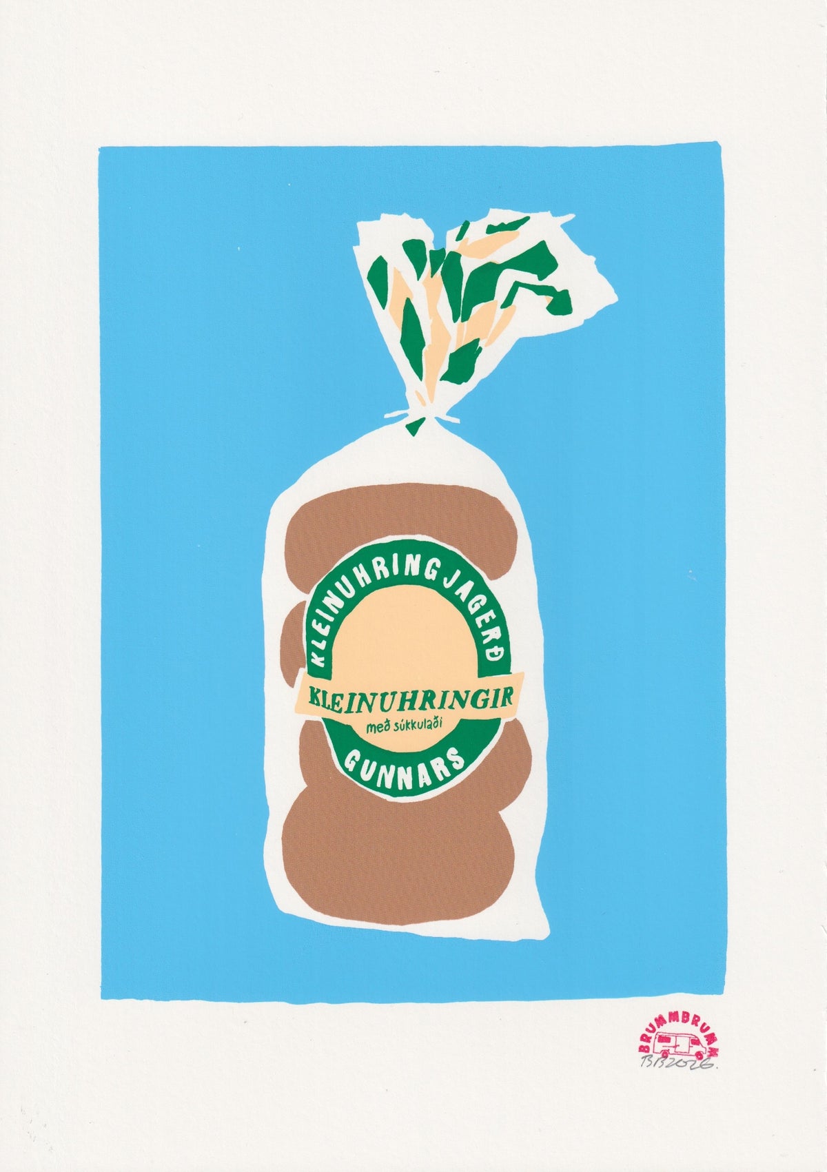 KLEINUHRINGIR – A4 screen print, 4 colours